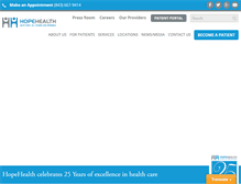 Tablet Screenshot of hope-health.org